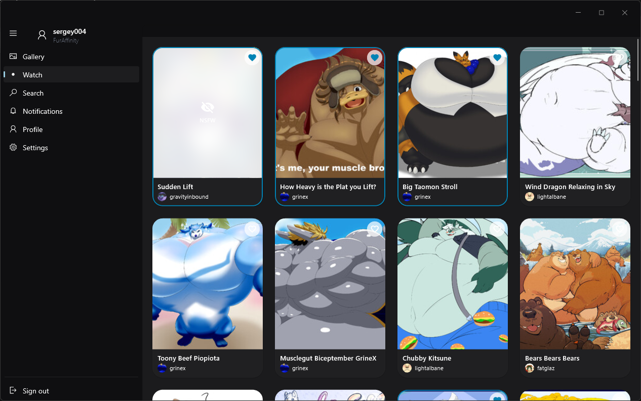 Fluent watch feed